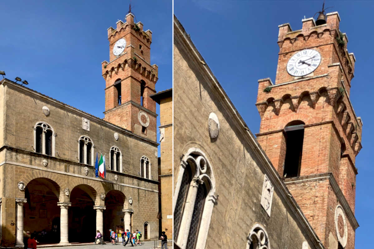 Часовая башня пьенца тоскана